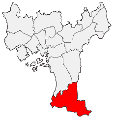 Location of Bydel Søndre Nordstrand