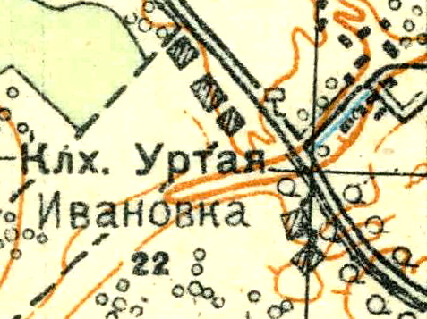 План деревни Ивановка. 1931 год