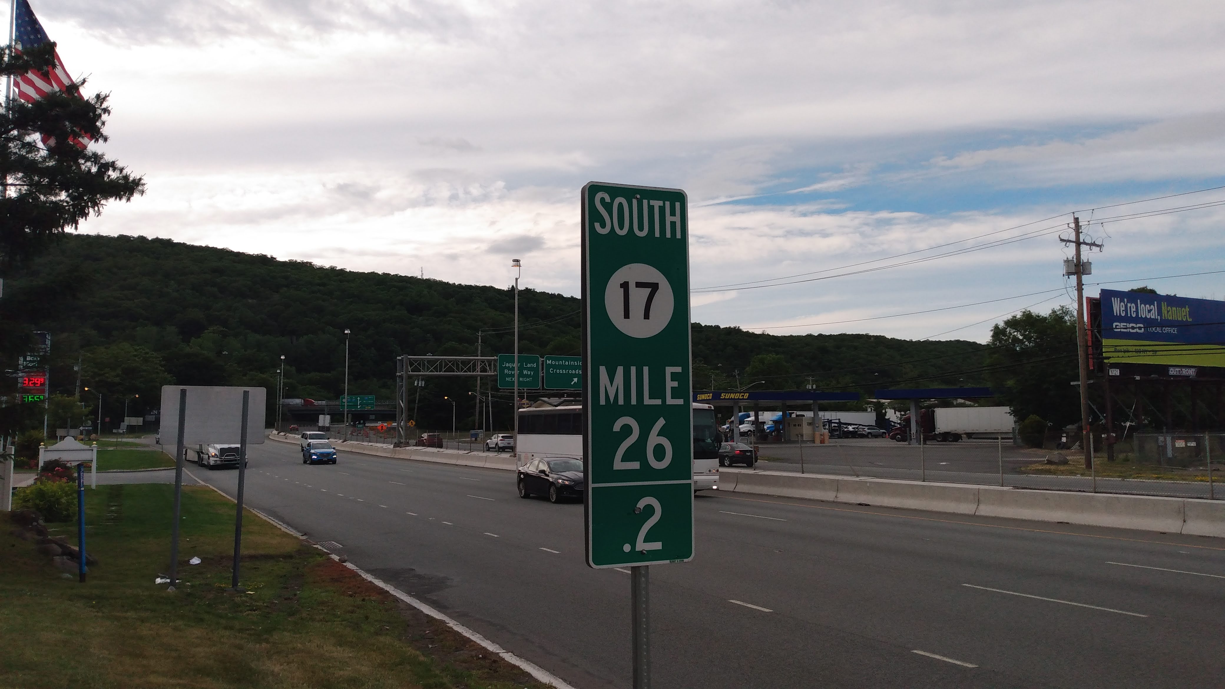Route 17 in Mahway, New Jersey between US 202 and I-287.
