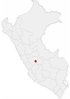 Ubicação de Huancayo no Peru