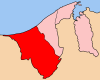 ブルネイにおけるブライト地区の位置