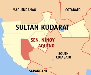 Mapa han Sultan Kudarat nga nagpakita kon hain nahamutang an Sen. Ninoy Aquino
