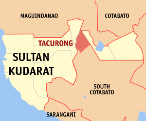 Mapa han Sultan Kudarat nga nagpakita kon hain nahamutang an Syudad han Tacurong