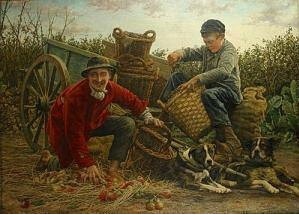 Les Vendeurs de pommes aux chiens, 1884 Collection privée