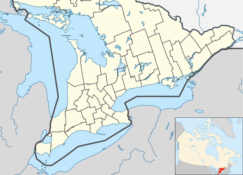 2005–06 WOAA Senior League season is located in Southern Ontario