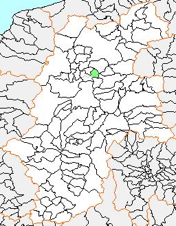 坂井村の県内位置図