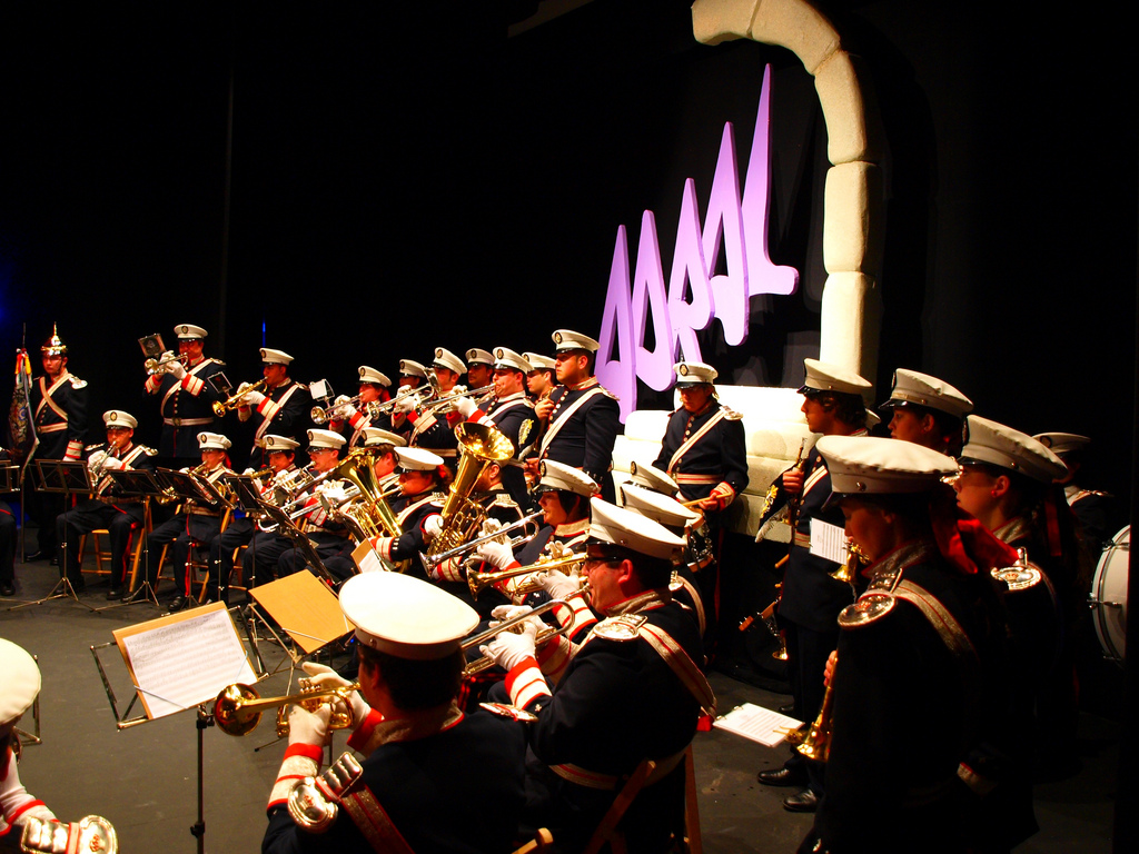 Agrupación «Virgen de la Amargura» de Ferrol, en un concierto del programa Adral