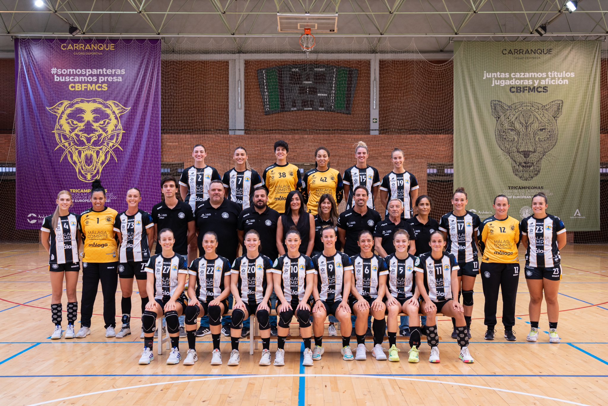 Plantilla completa del Club Balonmano Femenino Málaga Costa del Sol 2024/25