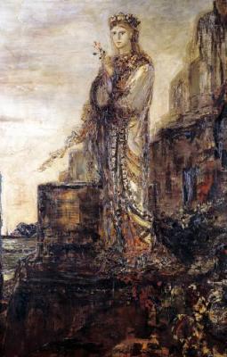 In a similar fashion to Leighton, Gustave Moreau depicts an expressionless Helen; a blank or anguished face.