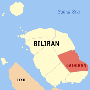 Mapa han Biliran nga nagpapakita han kahamumutangan han Caibiran