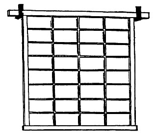 Kake-shōji hang from hooks; they are used for small windows in opaque walls.