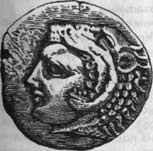 Obverse: depicting the head of Herakles