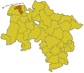 Lokasi Wittmund di Niedersachsen