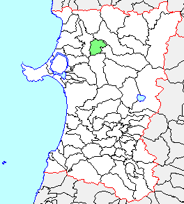 合川町、県内位置図