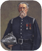 Colourised photograph of Captain Shaw