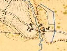 Деревня Вехкоя на карте 1885 года