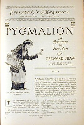 Première édition américaine de Pygmalion en 1914.