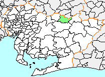 Location of Asahi in Aichi Prefecture