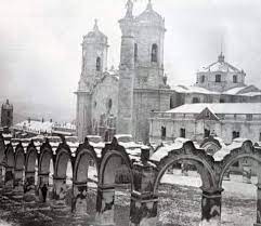 Cathedral of Potosí and Plaza del Regocijo in 1908.