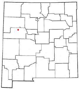 Location of Grants, New Mexico