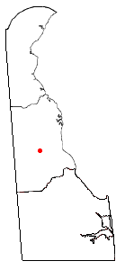 Location of Woodside, Delaware