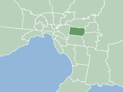 白馬市的墨爾本地圖
