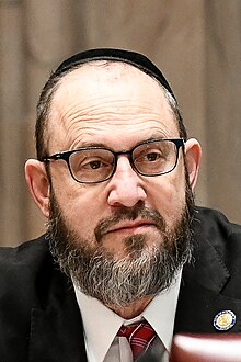 Orthodox Jewish middle aged Senator with Yarmulka