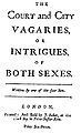Image 21Intimate short stories: The Court and City Vagaries (1711). (from Novel)