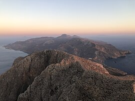 View of Anafi from Mt. Kalamos