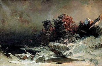 Winter evening in Finland (1866)