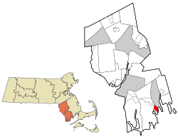 Location in Bristol County in Massachusetts