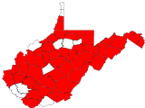 County distribution map.