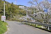 木更津市真里谷の県道168号分岐点付近（2023年4月）