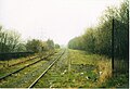 The closed old railway lines that once ran between Dudley port and Dudley's Freightliner depot in 2001.