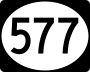 Highway 577 marker