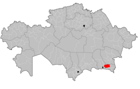 Localisation de District d'Enbekchikazakh