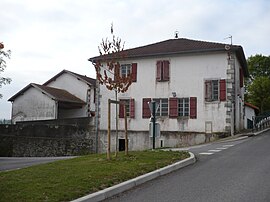 School (left) and Town Hall