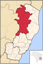 Noroeste Espírito-Santense – Mappa