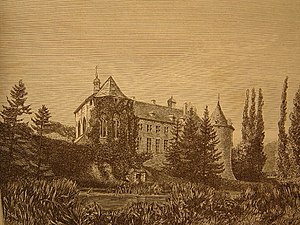 Le Château de Fontaine-l'Évêque (1872).