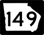 State Route 149 marker