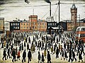 Going to Work (1943) by L.S. Lowry in the Imperial War Museum North