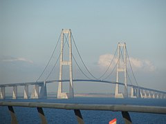 Großer-Belt-Brücke, die längste Hängebrücke Europas