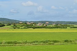 原の辻遺跡中心域 遠景