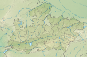 Map showing the location of Kuno National Park