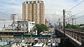 View of buildings outside Kamuning station