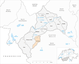 Bovernier – Mappa