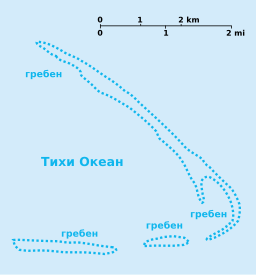 Карта на Кингменовиот Гребен