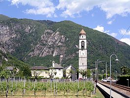 Tegna village and church