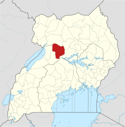 District location in Uganda