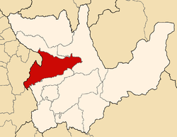 Location of Huamalíes in the Huánuco Region